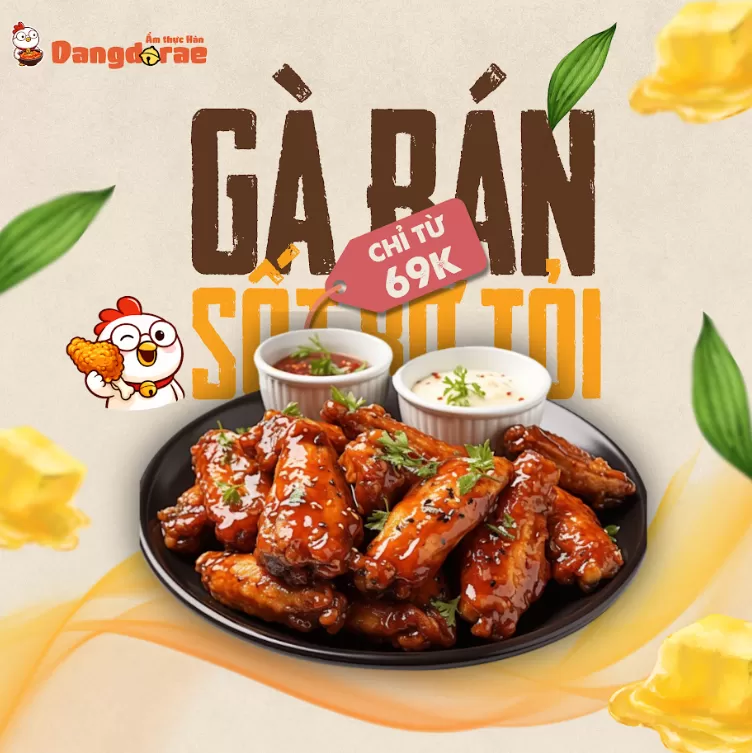 Gà Sốt Mật Ong Bơ Tỏi