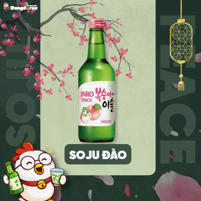 Rượu Soju Đào