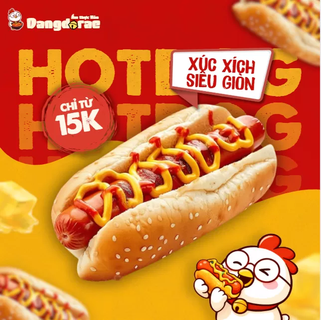 Hotdog Mix Phô Mai & Xúc Xích