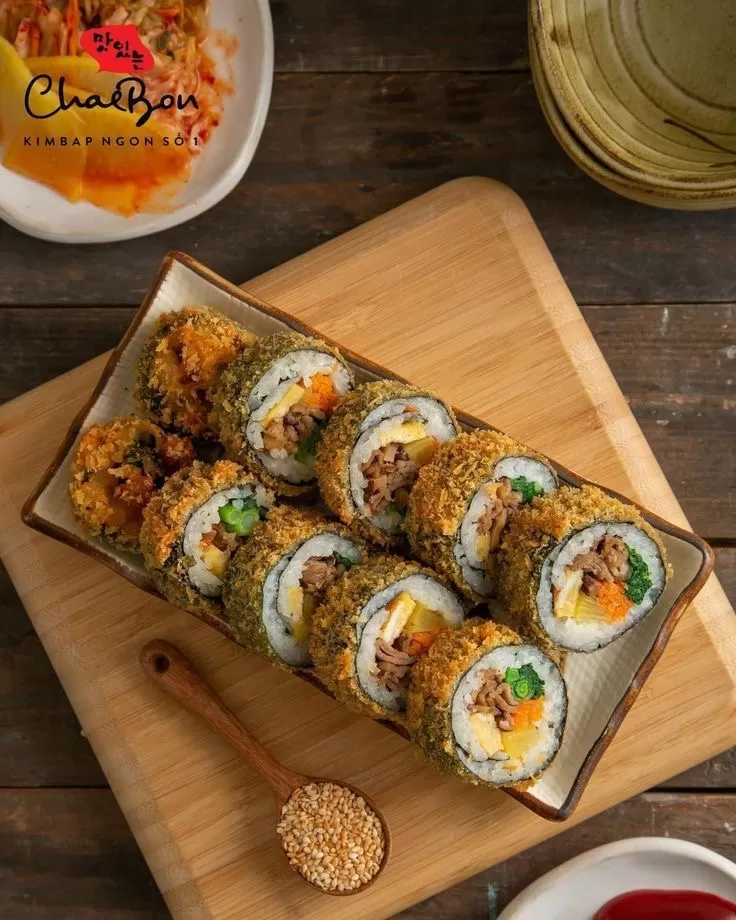 Kimbap Chi&ecirc;n  | Gi&ograve;n Rụm B&ecirc;n Ngo&agrave;i, Mềm Dẻo B&ecirc;n