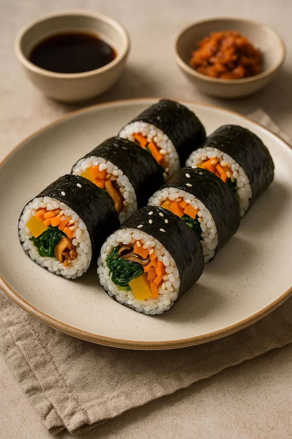 Kimbap Truyền Thống H&agrave;n Quốc | Cuộn Rong Biển Đậm Đ&agrave;