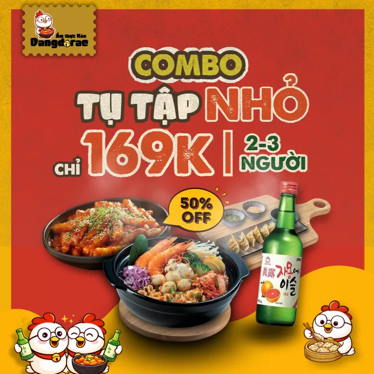 Combo Tụ Tập Nhỏ – Ăn Ngon Vui Vẻ (2–3 Người)